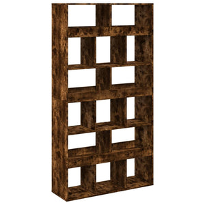 vidaXL Bookcase Smoked Oak 100x33x187.5 cm Engineered Wood