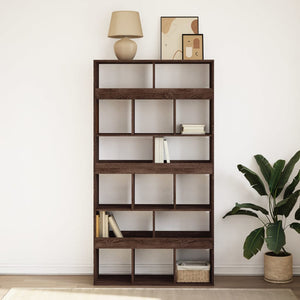 vidaXL Bookcase Brown Oak 100x33x187.5 cm Engineered Wood