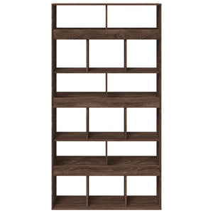 vidaXL Bookcase Brown Oak 100x33x187.5 cm Engineered Wood