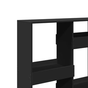 vidaXL Bookcase Black 100x33x135 cm Engineered Wood