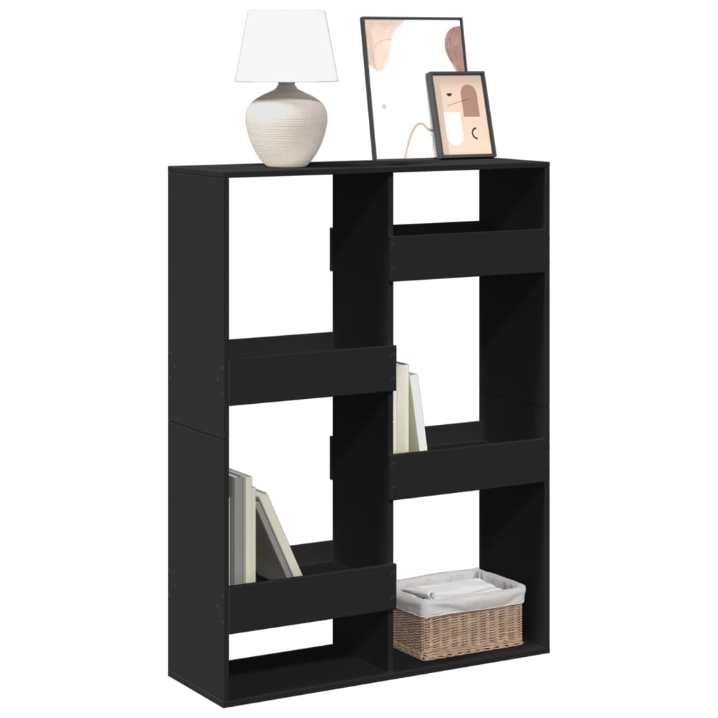 vidaXL Bookcase Black 100x33x135 cm Engineered Wood