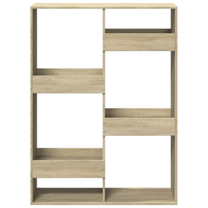 vidaXL Bookcase Sonoma Oak 100x33x135 cm Engineered Wood