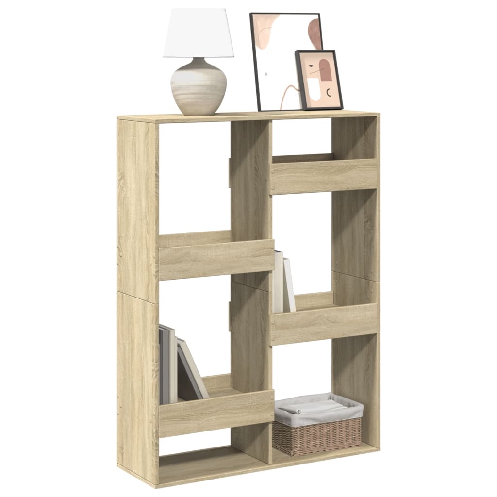 vidaXL Bookcase Sonoma Oak 100x33x135 cm Engineered Wood