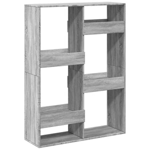 vidaXL Bookcase Grey Sonoma 100x33x135 cm Engineered Wood