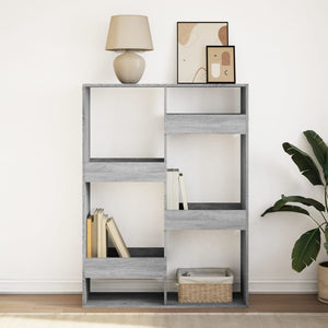 vidaXL Bookcase Grey Sonoma 100x33x135 cm Engineered Wood