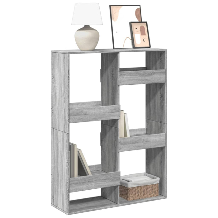 vidaXL Bookcase Grey Sonoma 100x33x135 cm Engineered Wood