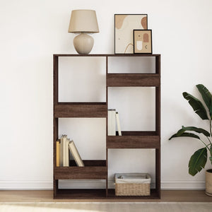 vidaXL Bookcase Brown Oak 100x33x135 cm Engineered Wood