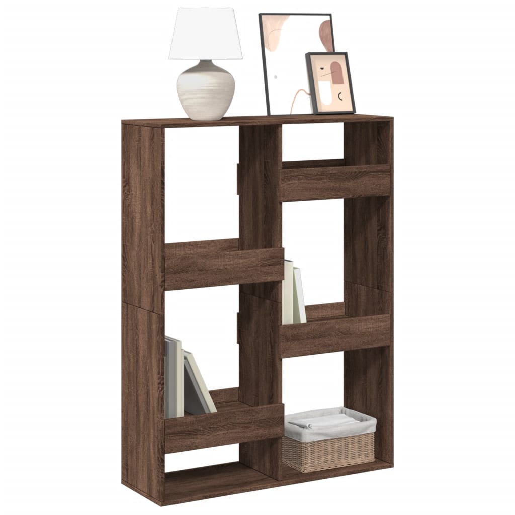 vidaXL Bookcase Brown Oak 100x33x135 cm Engineered Wood