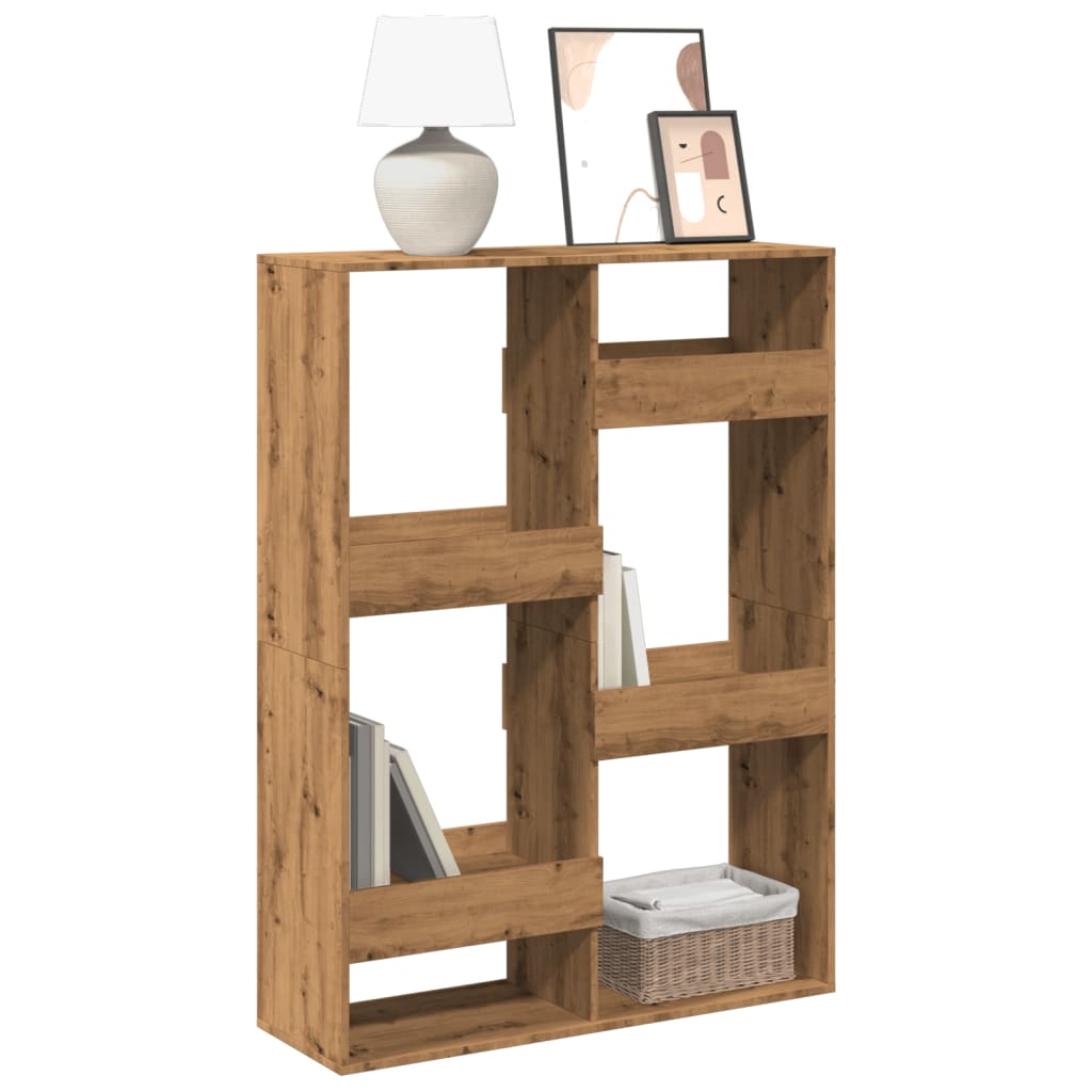 vidaXL Bookcase Artisan Oak 100x33x135 cm Engineered Wood