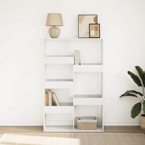 vidaXL Bookcase White 100x33x155.5 cm Engineered Wood