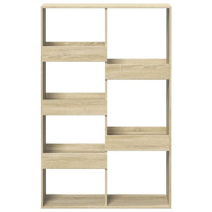 vidaXL Bookcase Sonoma Oak 100x33x155.5 cm Engineered Wood