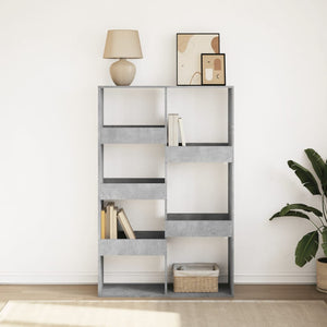 vidaXL Bookcase Concrete Grey 100x33x155.5 cm Engineered Wood