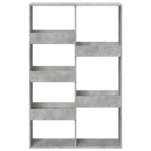 vidaXL Bookcase Concrete Grey 100x33x155.5 cm Engineered Wood