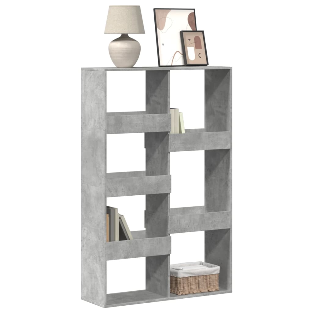 vidaXL Bookcase Concrete Grey 100x33x155.5 cm Engineered Wood