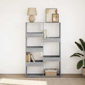 vidaXL Bookcase Grey Sonoma 100x33x155.5 cm Engineered Wood