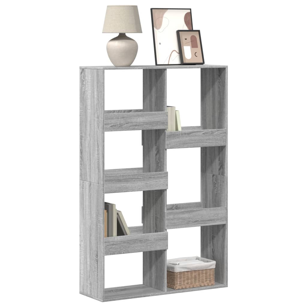 vidaXL Bookcase Grey Sonoma 100x33x155.5 cm Engineered Wood