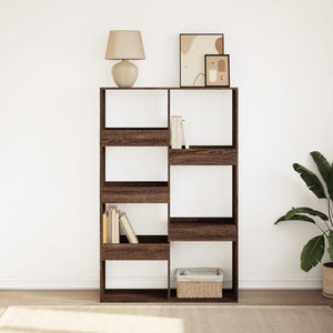 vidaXL Bookcase Brown Oak 100x33x155.5 cm Engineered Wood