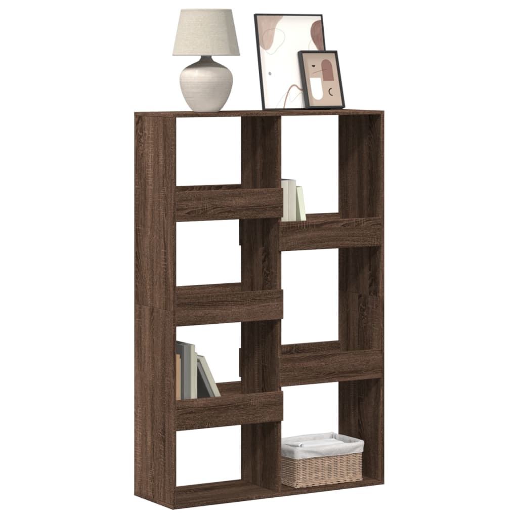 vidaXL Bookcase Brown Oak 100x33x155.5 cm Engineered Wood