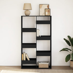 vidaXL Bookcase Black 100x33x175 cm Engineered Wood