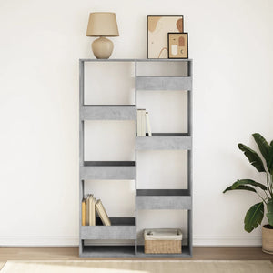 vidaXL Bookcase Concrete Grey 100x33x175 cm Engineered Wood