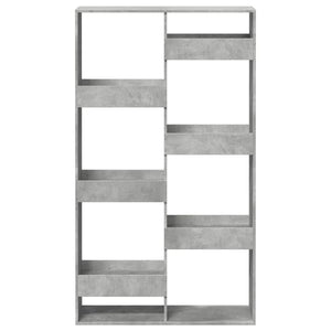 vidaXL Bookcase Concrete Grey 100x33x175 cm Engineered Wood