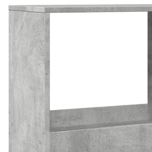 vidaXL Bookcase Concrete Grey 100x33x175 cm Engineered Wood