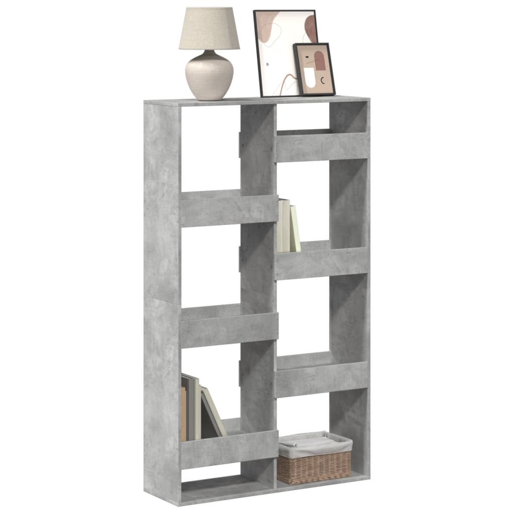 vidaXL Bookcase Concrete Grey 100x33x175 cm Engineered Wood