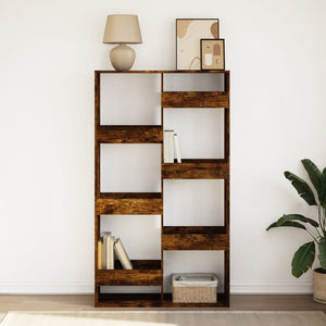 vidaXL Bookcase Smoked Oak 100x33x175 cm Engineered Wood