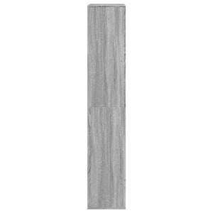 vidaXL Bookcase Grey Sonoma 100x33x175 cm Engineered Wood