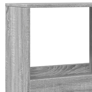 vidaXL Bookcase Grey Sonoma 100x33x175 cm Engineered Wood