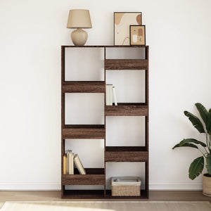 vidaXL Bookcase Brown Oak 100x33x175 cm Engineered Wood