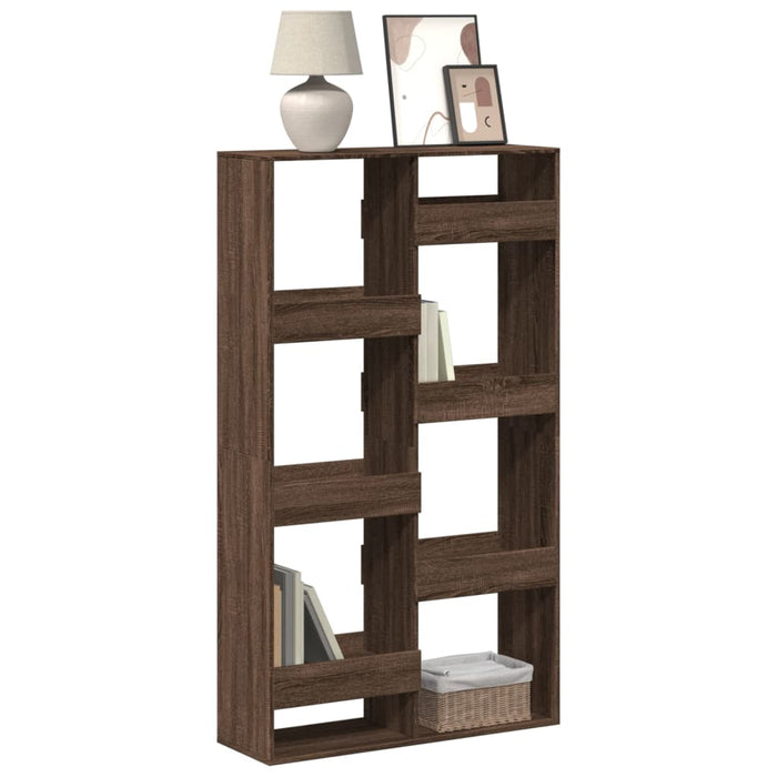 vidaXL Bookcase Brown Oak 100x33x175 cm Engineered Wood