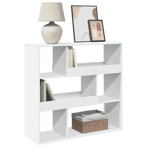 vidaXL Bookcase White 100x33x94.5 cm Engineered Wood