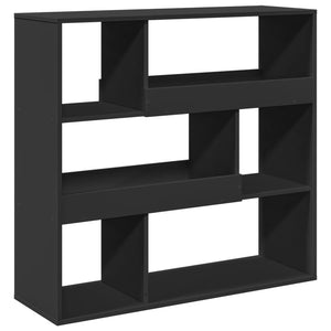 vidaXL Bookcase Black 100x33x94.5 cm Engineered Wood