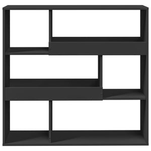 vidaXL Bookcase Black 100x33x94.5 cm Engineered Wood