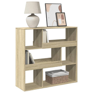 vidaXL Bookcase Sonoma Oak 100x33x94.5 cm Engineered Wood