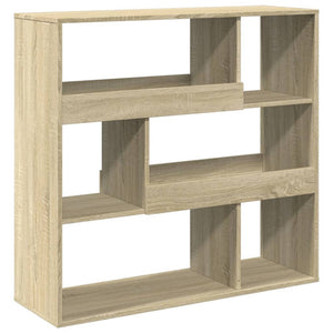 vidaXL Bookcase Sonoma Oak 100x33x94.5 cm Engineered Wood