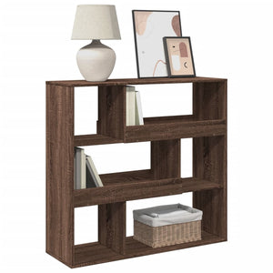 vidaXL Bookcase Brown Oak 100x33x94.5 cm Engineered Wood