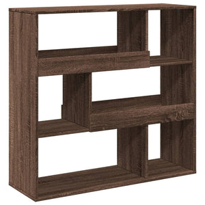 vidaXL Bookcase Brown Oak 100x33x94.5 cm Engineered Wood