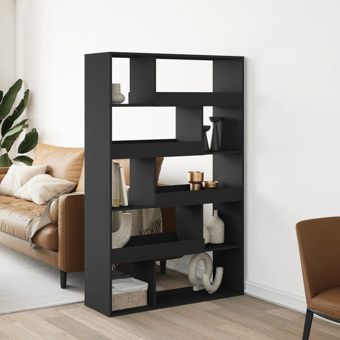 vidaXL Room Divider Black 100x33x156.5 cm Engineered Wood