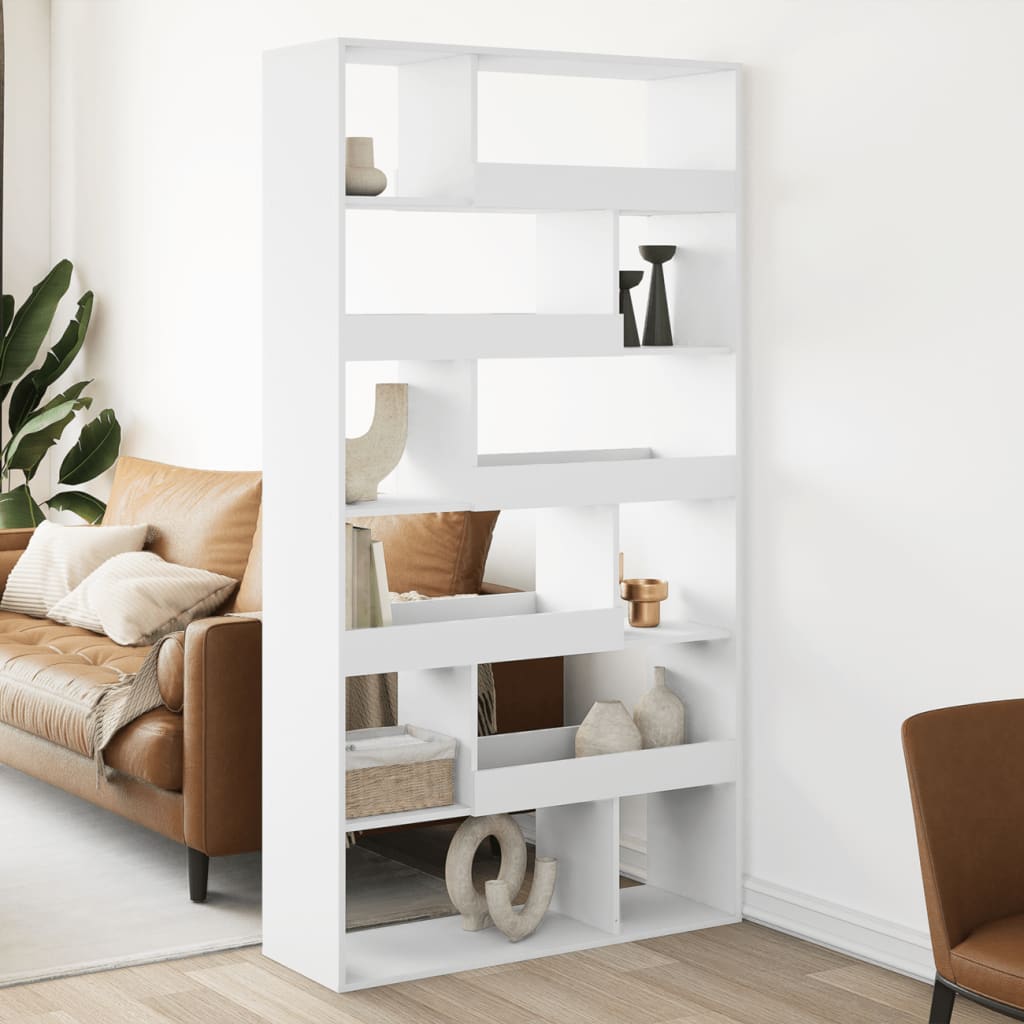 vidaXL Room Divider White 100x33x187.5 cm Engineered Wood