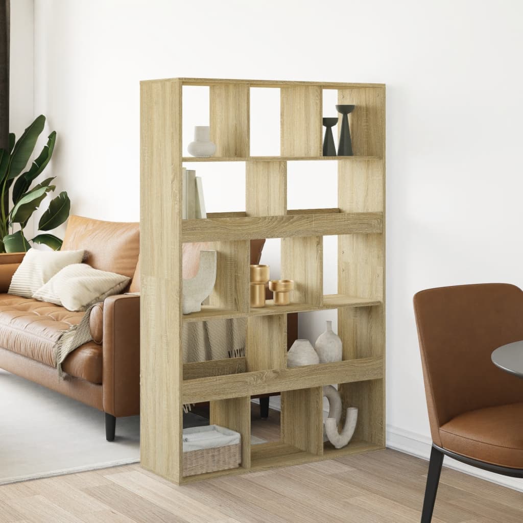 vidaXL Room Divider Sonoma Oak 100x33x156.5 cm Engineered Wood