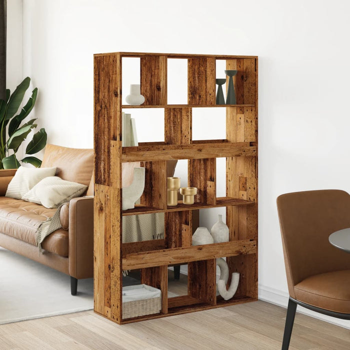 vidaXL Room Divider Old Wood 100x33x156.5 cm Engineered Wood