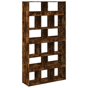 vidaXL Room Divider Smoked Oak100x33x187.5 cm Engineered Wood