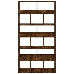 vidaXL Room Divider Smoked Oak100x33x187.5 cm Engineered Wood