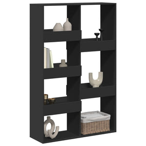 vidaXL Room Divider Black 100x33x155.5 cm Engineered Wood