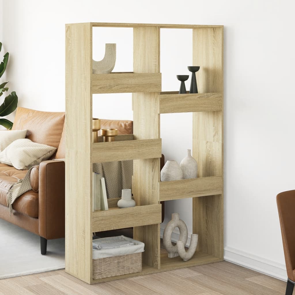 vidaXL Room Divider Sonoma Oak 100x33x155.5 cm Engineered Wood