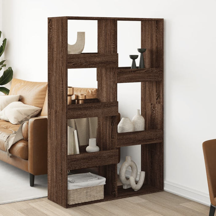 vidaXL Room Divider Brown Oak 100x33x155.5 cm Engineered Wood