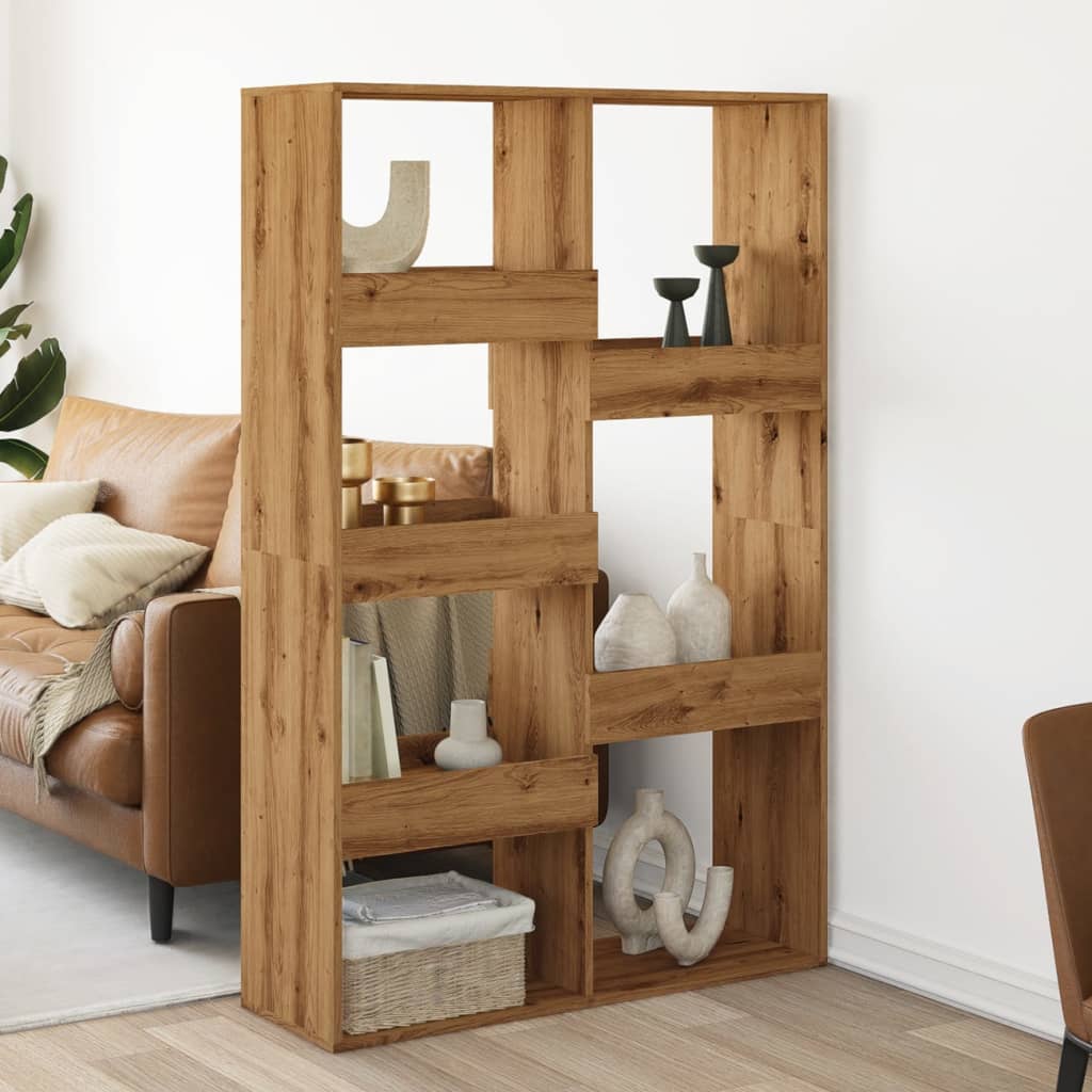 vidaXL Room Divider Artisian Oak 100x33x155.5 cm Engineered Wood