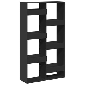 vidaXL Room Divider Black 100x33x175 cm Engineered Wood